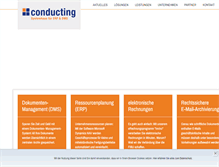 Tablet Screenshot of conducting.de